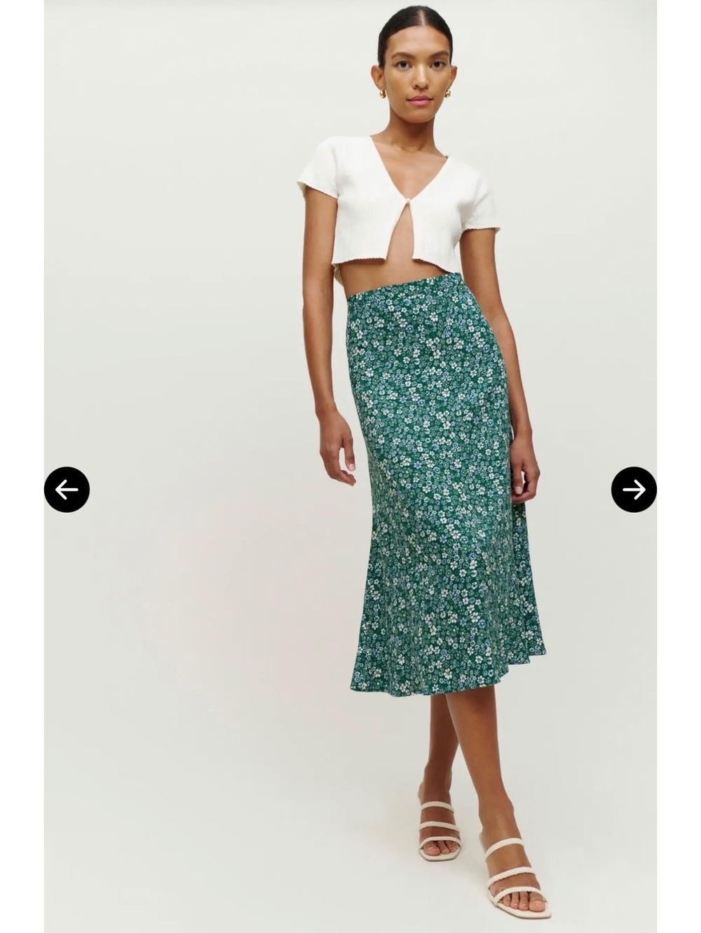 Reformation Bea Midi Skirt in Saskia Floral - Size 2